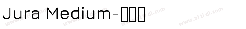 Jura Medium字体转换